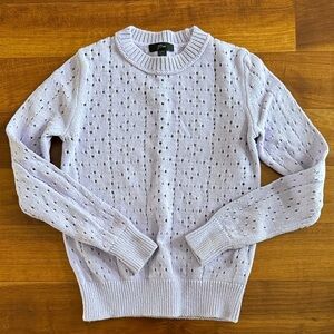 J. Crew Light Purple Crew Neck Sweater